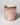 Large adore mon amour candle in light pink mercury glass