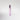 Pink bottle of perfume on white background.