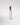 Pink bottle of perfume on white background.