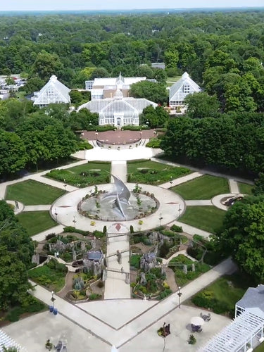 Ohio gardens Ariel view 