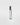 A leather noir clear glass perfume travel spray bottle with a metallic silver cylindrical cap, standing upright against a light gray background.