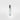 A clear glass leather noir travel spray perfume bottle with a metallic silver cap, standing upright on a light gray background.