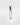 A clear glass leather noir travel spray perfume bottle with a metallic silver cap, standing upright on a light gray background.