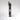 Black perfume bottle with decorative cap on a white background