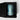 TRACKSIDE soleil del mar, a mercury ribbed glass candle in blue hues with a textured blue and white pattern, presented inside a black box on a light gray background.