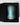 TRACKSIDE soleil del mar, a mercury ribbed glass candle in blue hues with a textured blue and white pattern, presented inside a black box on a light gray background.