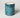 Large trackside candle in blue mercury glass
