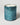Large trackside candle in blue mercury glass