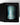 large trackside candle in blue mercury glass inside of black mailer packaging with padded foam