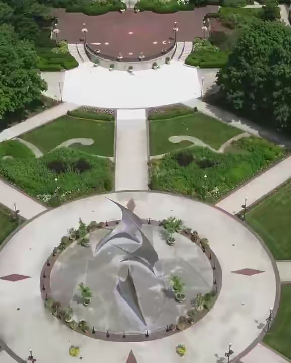 Ohio aerial view landscape view 